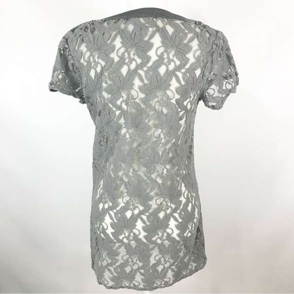 Anthropologie Brand Sheer Floral Mesh Dress / Tunic Size Small - Picture 3 of 7